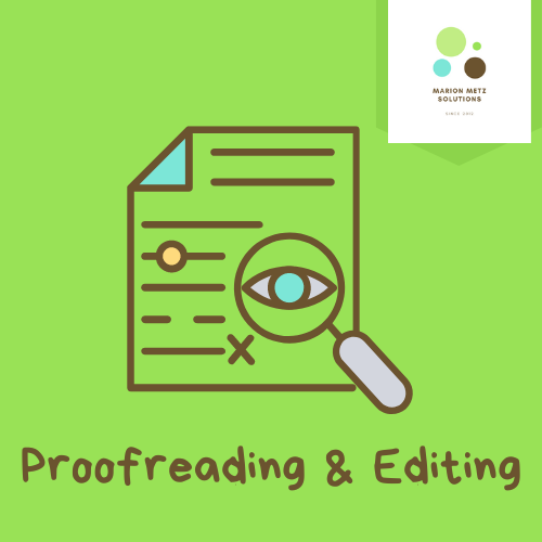 Proofreading & Editing